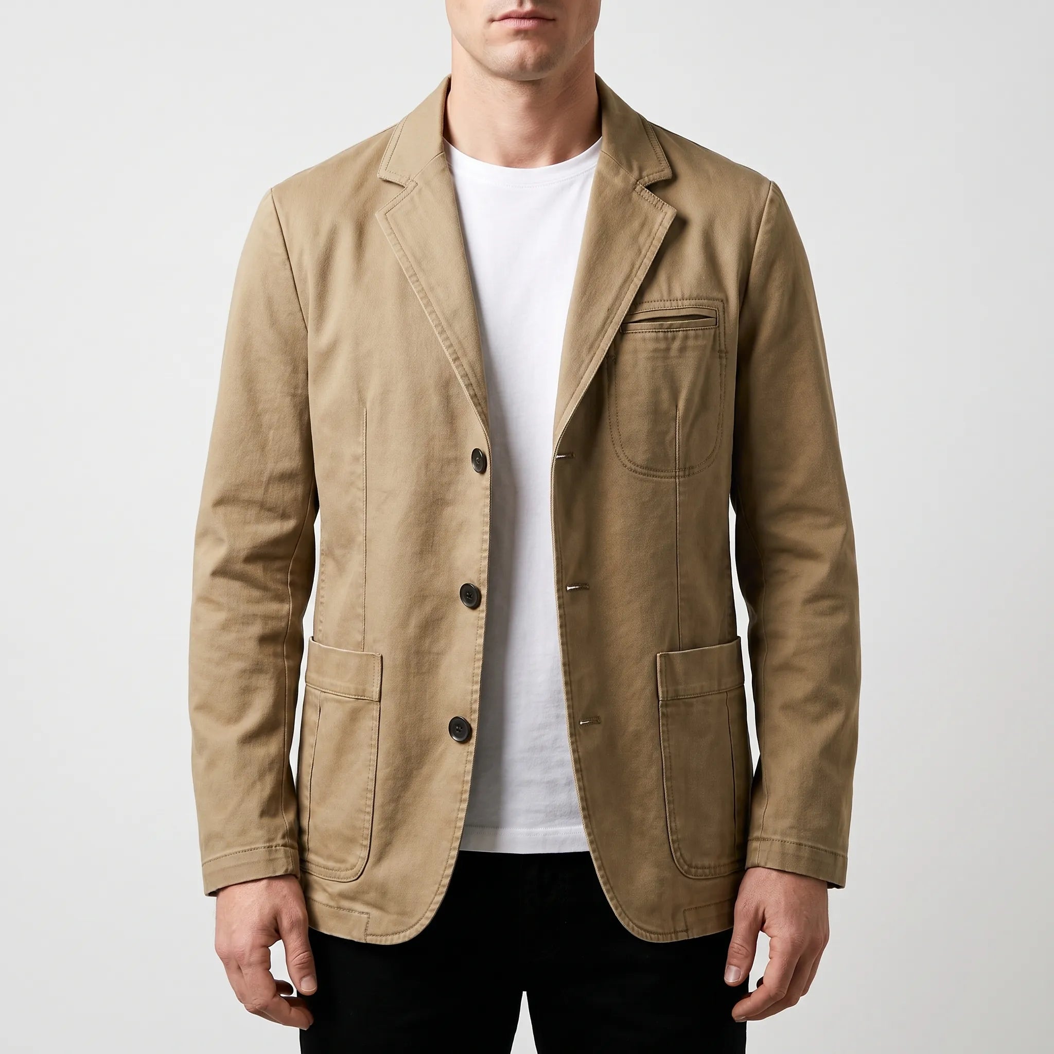 Blazer homme | Veste décontractée à poches plaquées