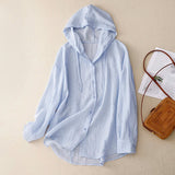 Blouse femme | Blouse décontractée à capuche