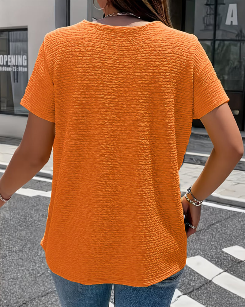 Blouse femme | Top texturé avec détail boutons