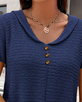 Blouse femme | Top texturé avec détail boutons
