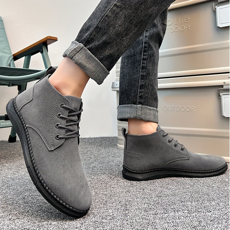 Bottines mi-hautes à lacets pour homme | Sorties quotidiennes