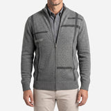 Cardigan homme à col montant zippé | Sorties décontractées