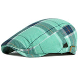 Casquette plate homme à motif écossais | Sorties en ville