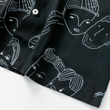Chemise homme | Chemise d'été à imprimé artistique