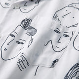 Chemise homme | Chemise d'été à imprimé artistique