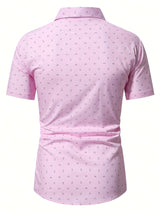 Chemise homme | Chemise d'été à imprimé subtil