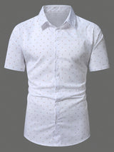 Chemise homme | Chemise d'été à imprimé subtil