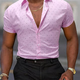 Chemise homme | Chemise d'été à imprimé subtil