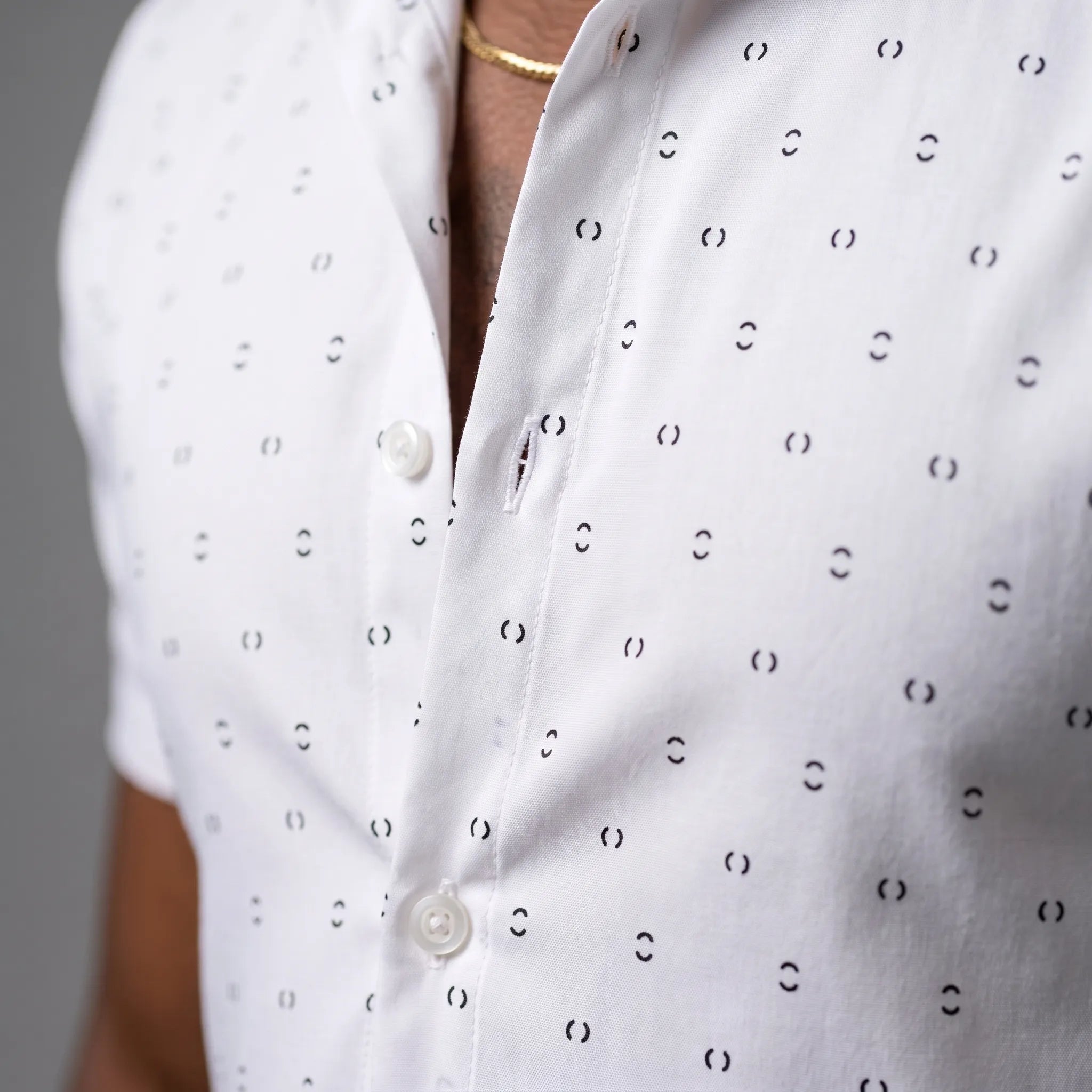 Chemise homme | Chemise d'été à imprimé subtil