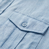 Chemise homme à manches longues décontractée | Sorties estivales décontractées