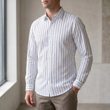 Chemise homme manche longue à rayures | Tenue de bureau