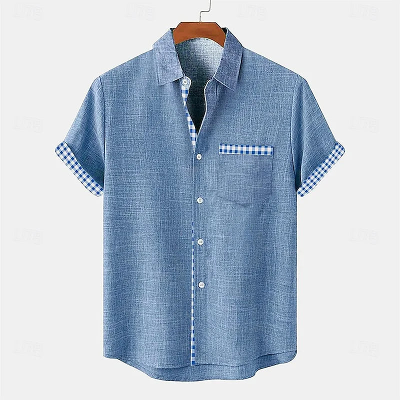 Chemise manche courte homme décontractée | Sorties décontractées
