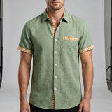 Chemise manche courte homme décontractée | Sorties décontractées