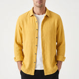 Chemise texturée à manches longues | Sorties décontractées