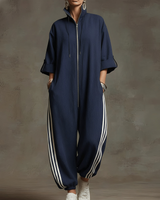 Combinaison femme | Combinaison oversize zippée à capuche