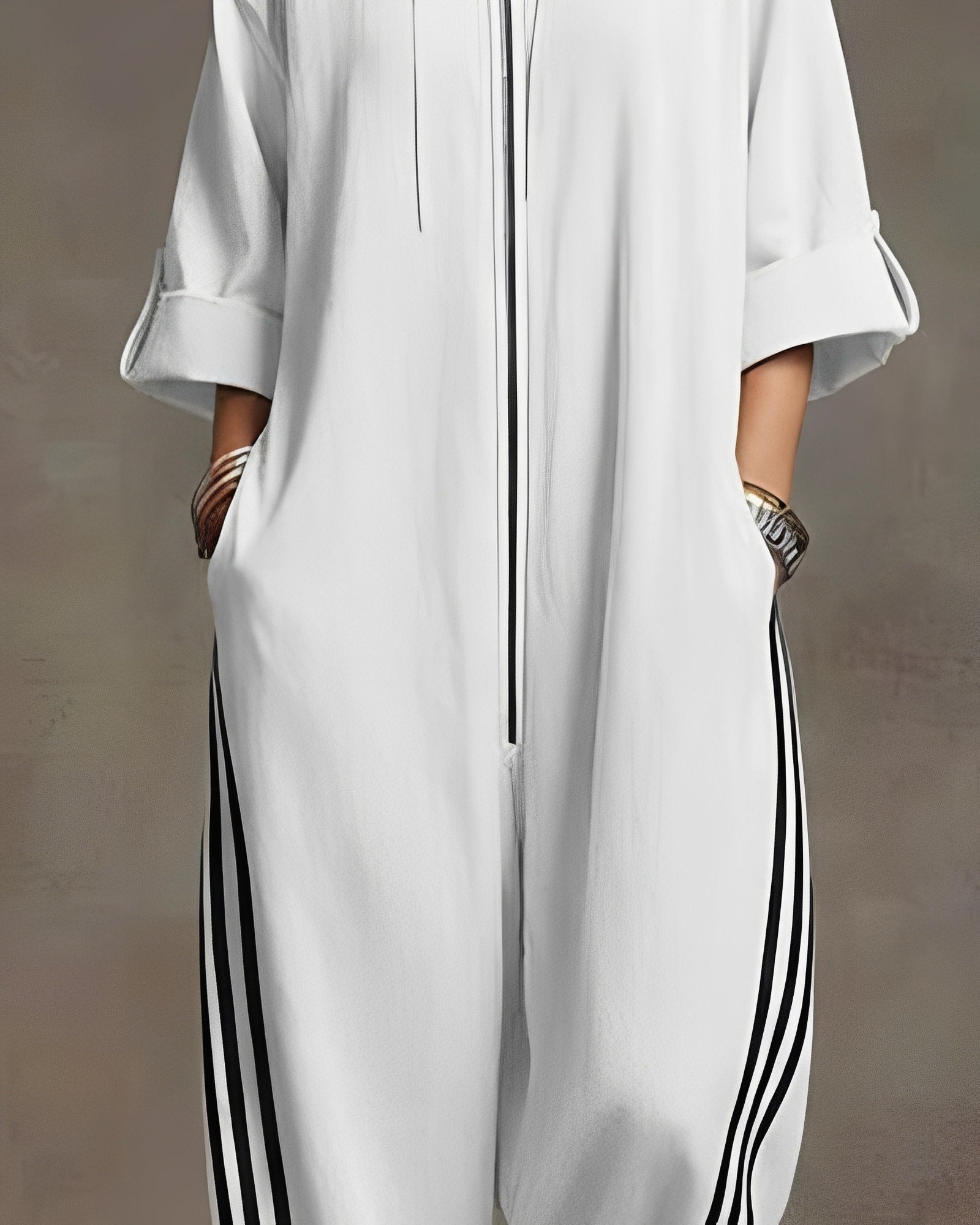 Combinaison femme | Combinaison oversize zippée à capuche