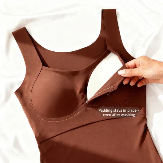 Débardeur femme | Top confort avec soutien-gorge intégré