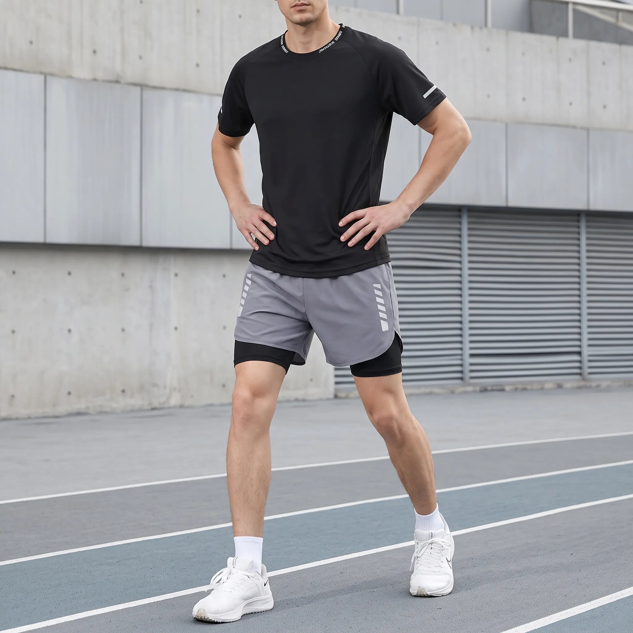 Ensemble de sport court pour homme | Entraînement en extérieur