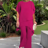 Ensemble femme | Ensemble deux pièces élégant avec pantalon large
