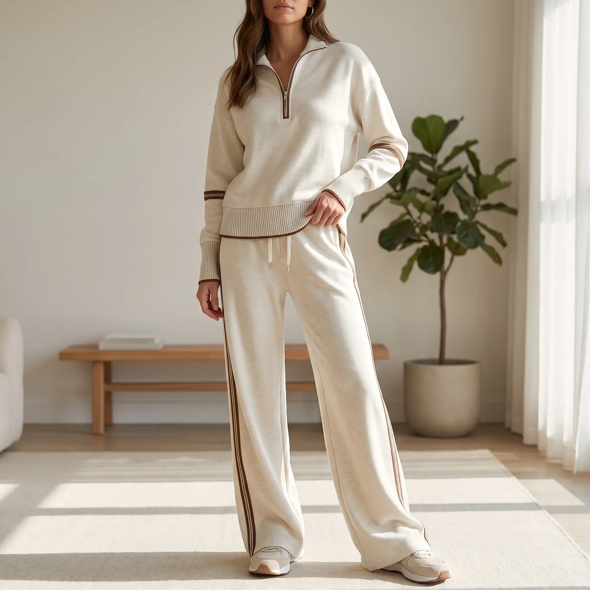 Ensemble jogging femme chic ample | Sorties décontractées