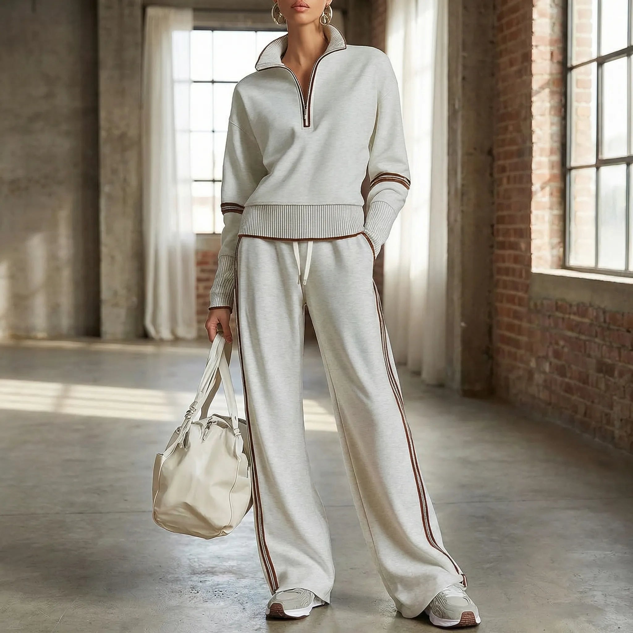 Ensemble jogging femme chic ample | Sorties décontractées