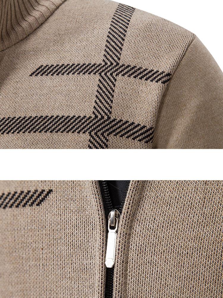 Gilet zippé à motif graphique | Superposition quotidienne