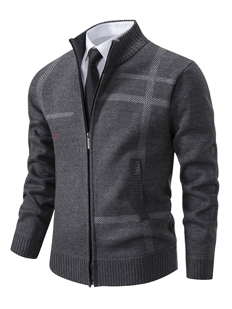 Gilet zippé à motif graphique | Superposition quotidienne