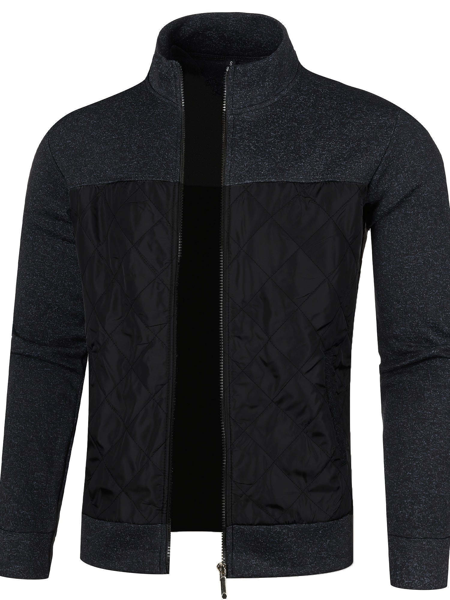 Gilet zippé homme avec panneau matelassé texturé | Sorties décontractées