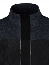 Gilet zippé homme avec panneau matelassé texturé | Sorties décontractées