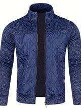 Gilet zippé homme avec panneau matelassé texturé | Sorties décontractées