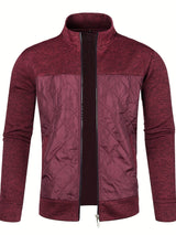 Gilet zippé homme avec panneau matelassé texturé | Sorties décontractées