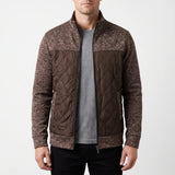 Gilet zippé homme avec panneau matelassé texturé | Sorties décontractées