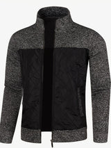 Gilet zippé homme avec panneau matelassé texturé | Sorties décontractées