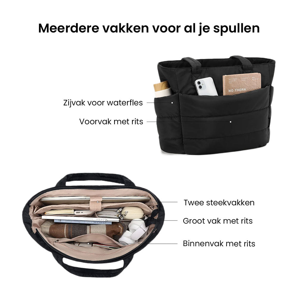 Grand sac cabas femme matelassé | Aller aux cours