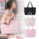Grand sac cabas femme matelassé | Aller aux cours