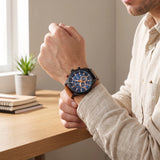 Imposante montre chronographe sport homme | Port au quotidien