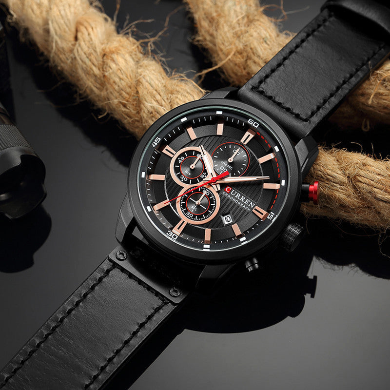Imposante montre chronographe sport homme | Port au quotidien