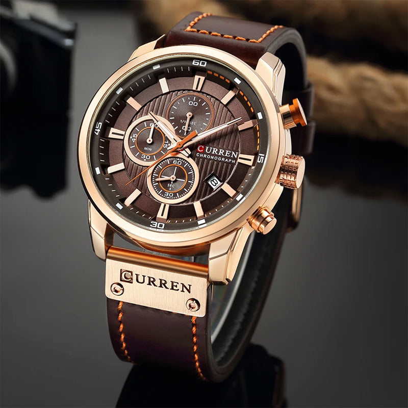 Imposante montre chronographe sport homme | Port au quotidien
