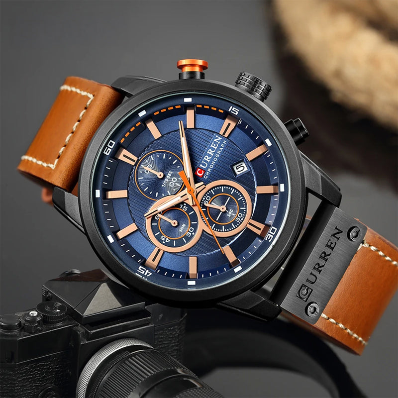 Imposante montre chronographe sport homme | Port au quotidien