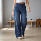 Jean large femme taille haute | Journées actives