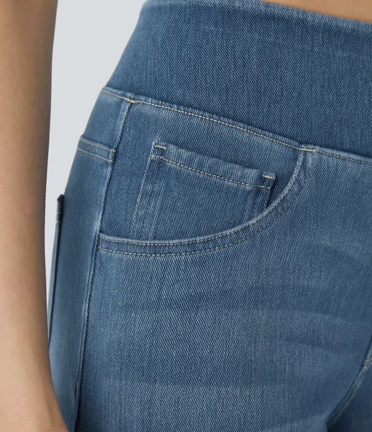 Jean large femme taille haute | Journées actives