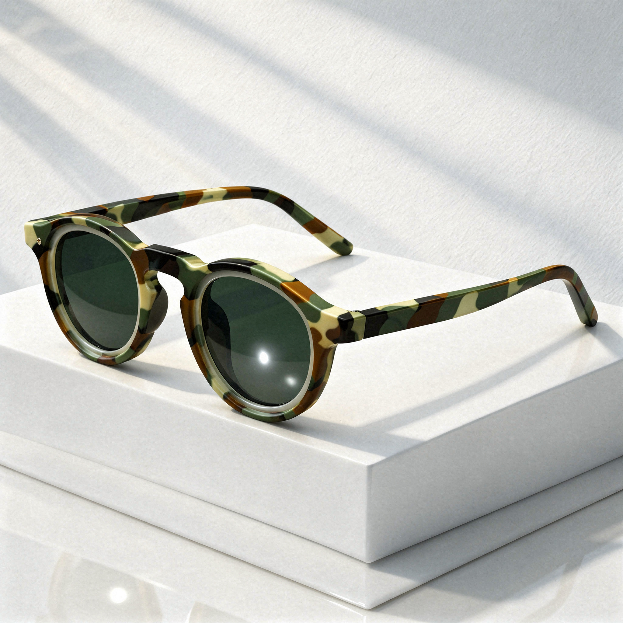 Lunettes de soleil homme | Lunettes de soleil rétro à monture ronde