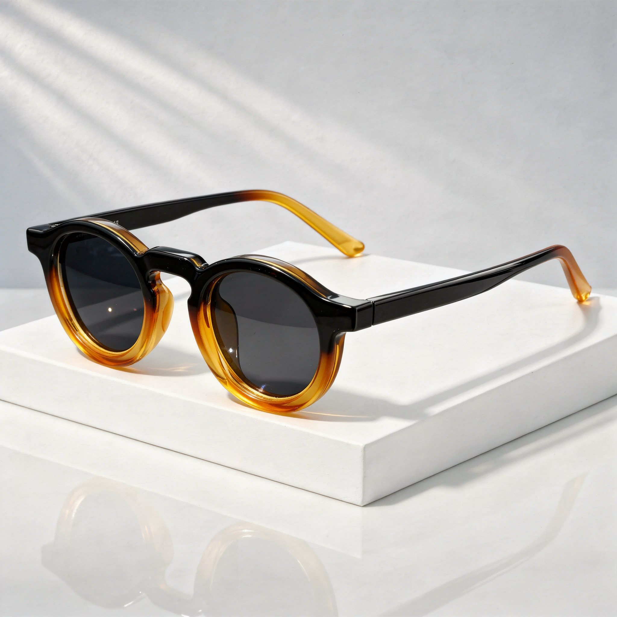 Lunettes de soleil homme | Lunettes de soleil rétro à monture ronde
