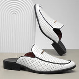 Mocassin mule perforé à dos ouvert | Sorties estivales