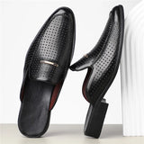 Mocassin mule perforé à dos ouvert | Sorties estivales