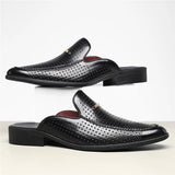 Mocassin mule perforé à dos ouvert | Sorties estivales