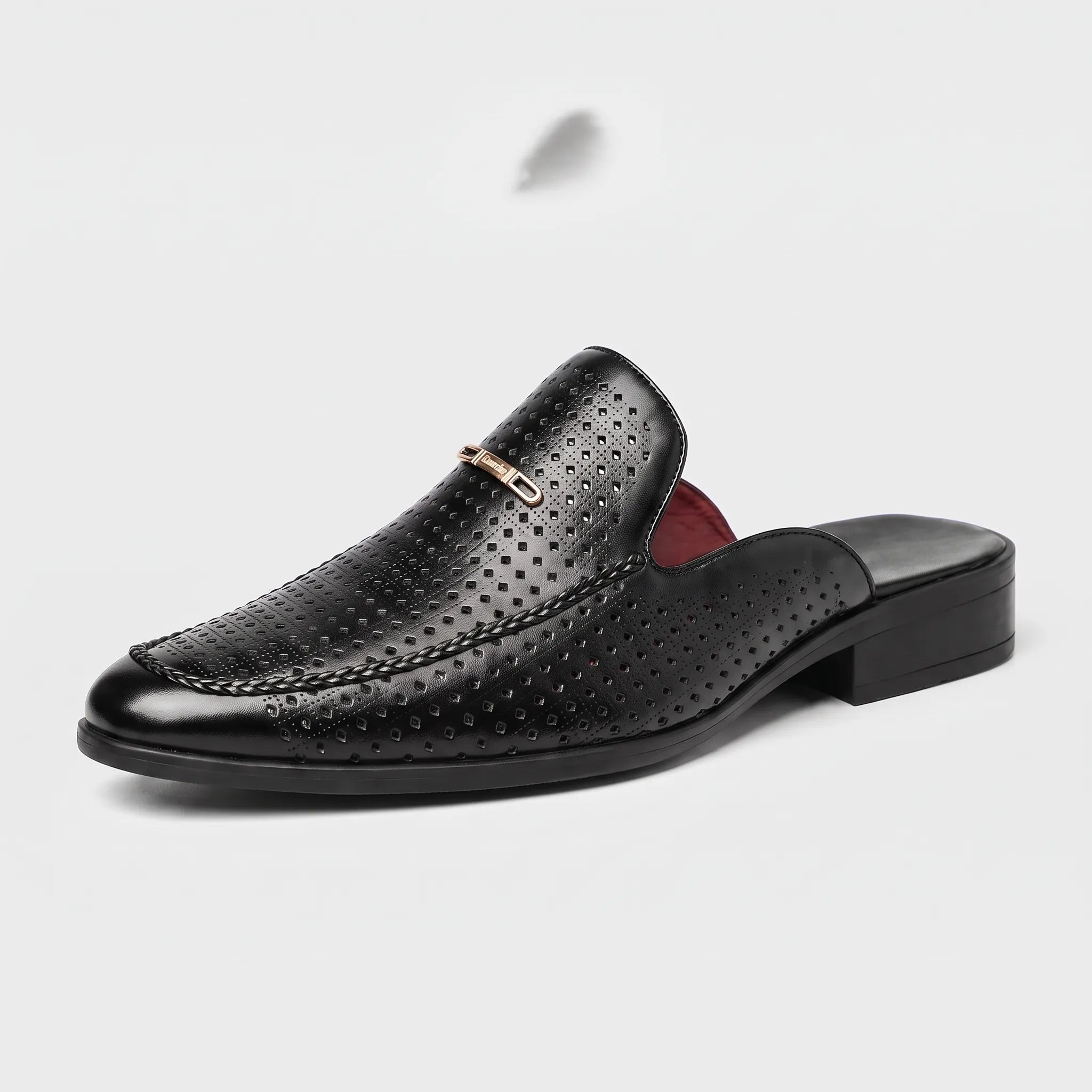 Mocassin mule perforé à dos ouvert | Sorties estivales