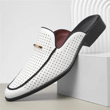 Mocassin mule perforé à dos ouvert | Sorties estivales