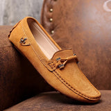 Mocassins homme | Chaussures à enfiler en daim avec semelle confortable