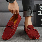 Mocassins homme | Chaussures à enfiler perforées avec détail nœud
